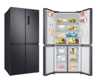 Lodówka Side by Side Lodówka Samsung RF48A400EB4 EO Multidoor No Frost 179,3cm Grafitowa Stal Kostkarka Twistowa AI 488L